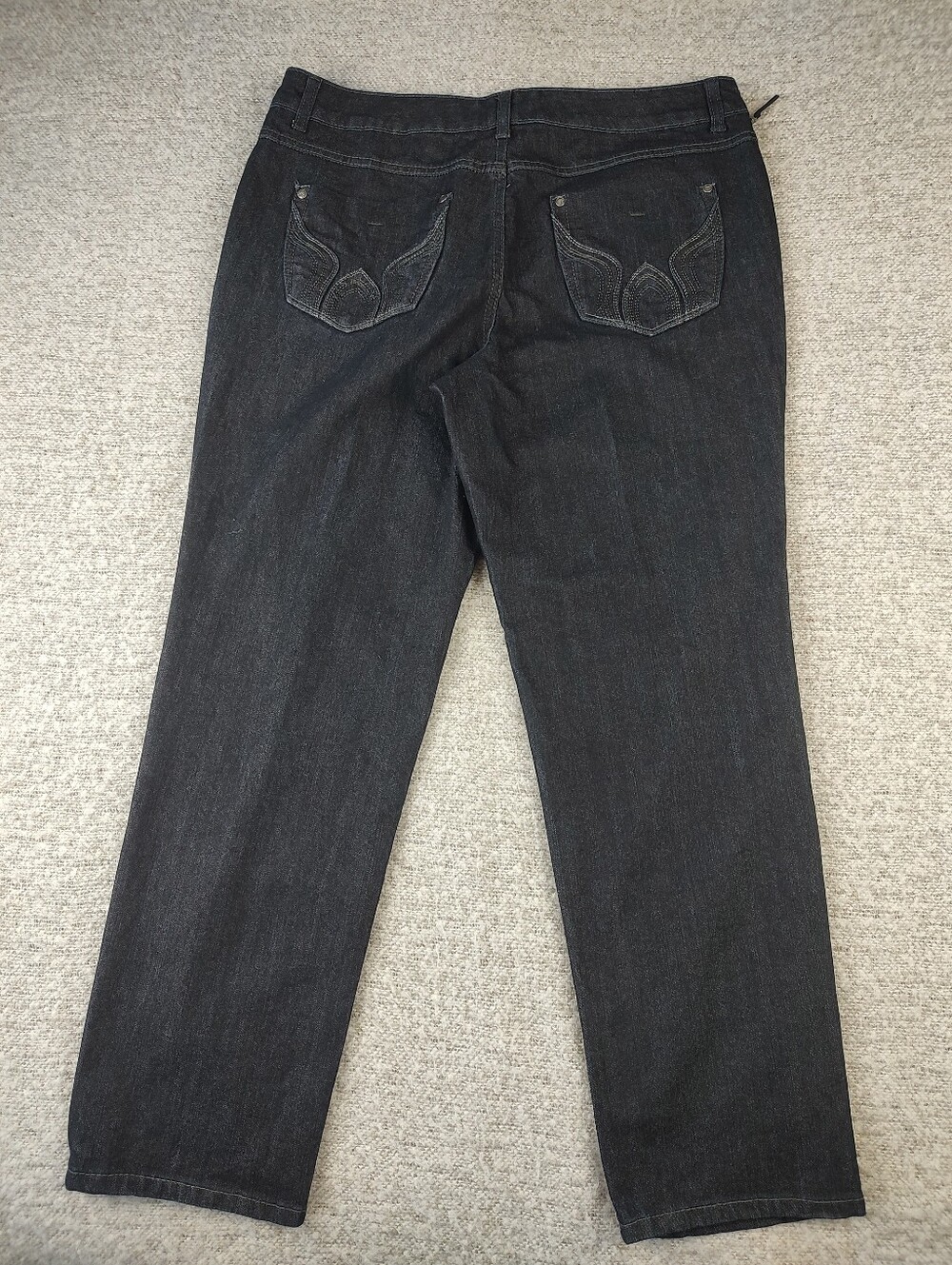 Style & Co. Women Slim Leg Straight Blue Jeans 16 - Picture 3 of 3